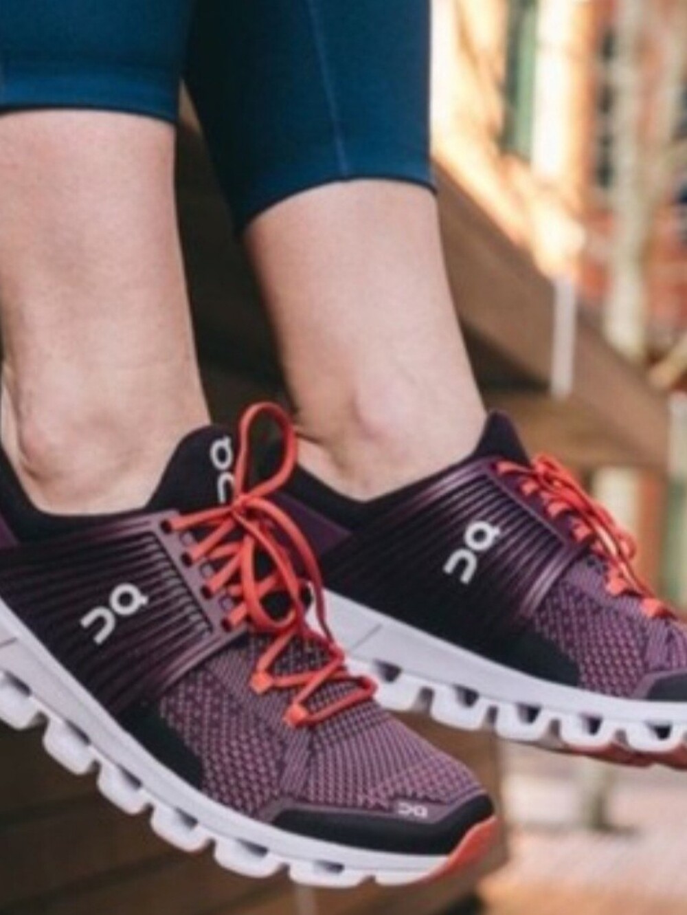 On Running Women's Cloudswift Sneakers in Plum/ Dawn. Size 7.5